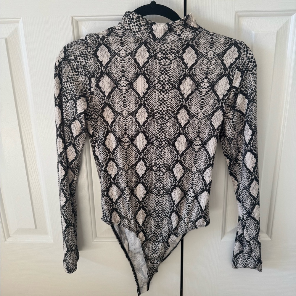 Snakeskin pattern bodysuit